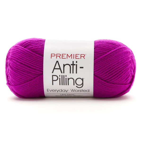 Everyday Worsted 100-39 Bright Violet. Anti-Pilling Acrylic from Premier Yarns.